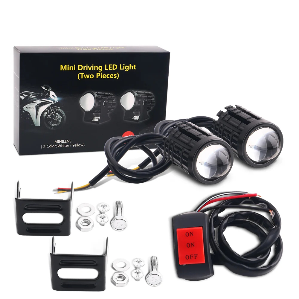 Universal Motorcycle Led Headlight Projector - Evrensel motosiklet LED far Mini sürüş