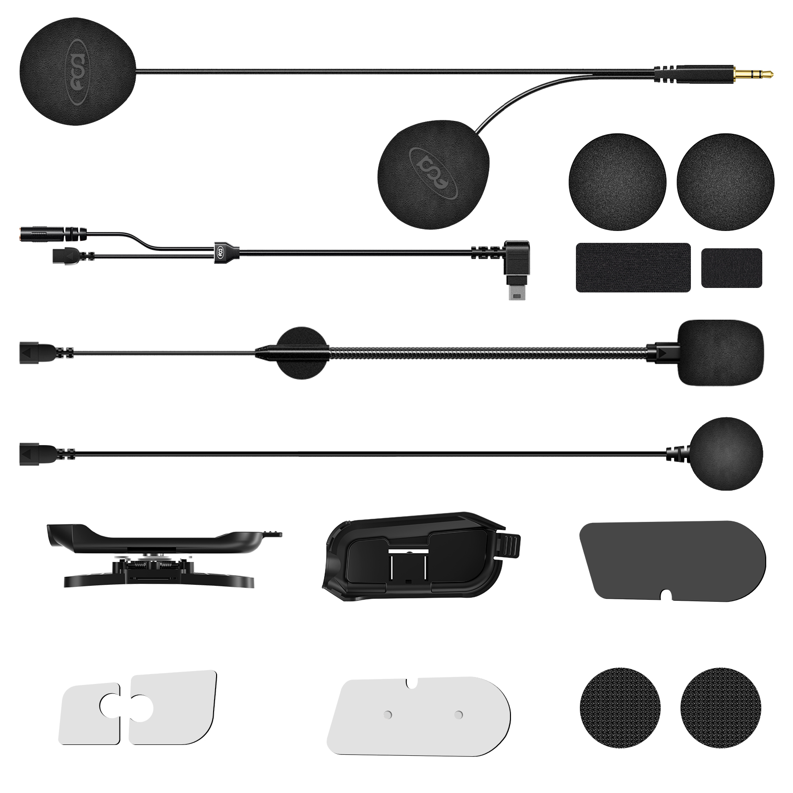 Universal Motorcycle Helmet Intercom Headset - Fodsports HRSQS Mikrofonlu Hoparlör, Sadece FX60C