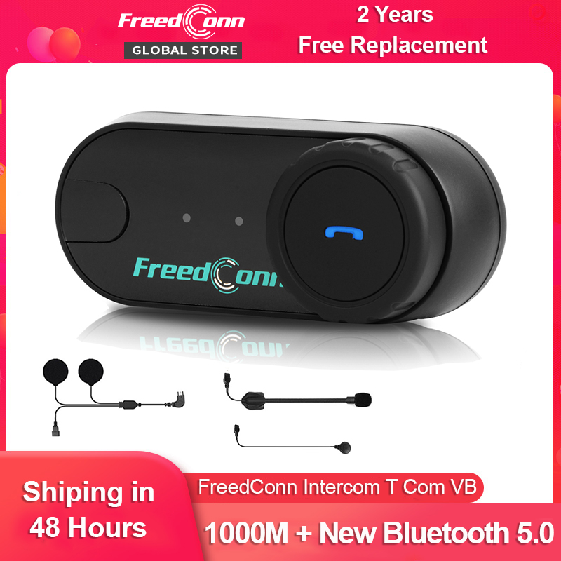 Universal Motorcycle Helmet Intercom Headset - Freedconn T Com VB Moto rcycle