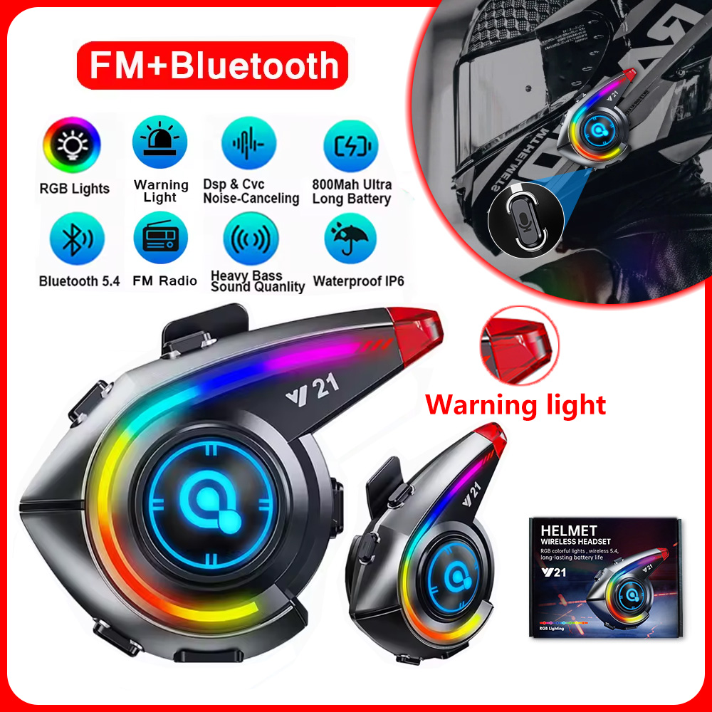 Full Face Motorcycle Helmet With Bluetooth - Y21 Kask Kulaklık Bluetooth 5.4 Su