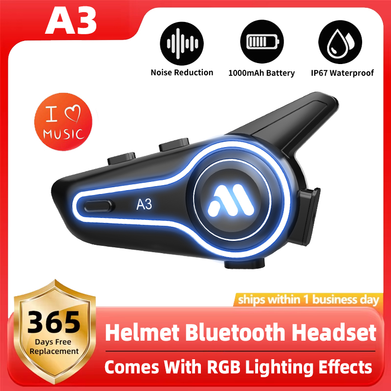 Full Face Motorcycle Helmet With Bluetooth - Yeni A3 Motosiklet Kaskı Bluetooth Kulaklık