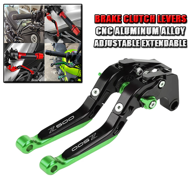 Cnc Aluminum Adjustable Brake Clutch Levers - KAWASAKI Z500 Z 500 2025-2026 Motosiklet