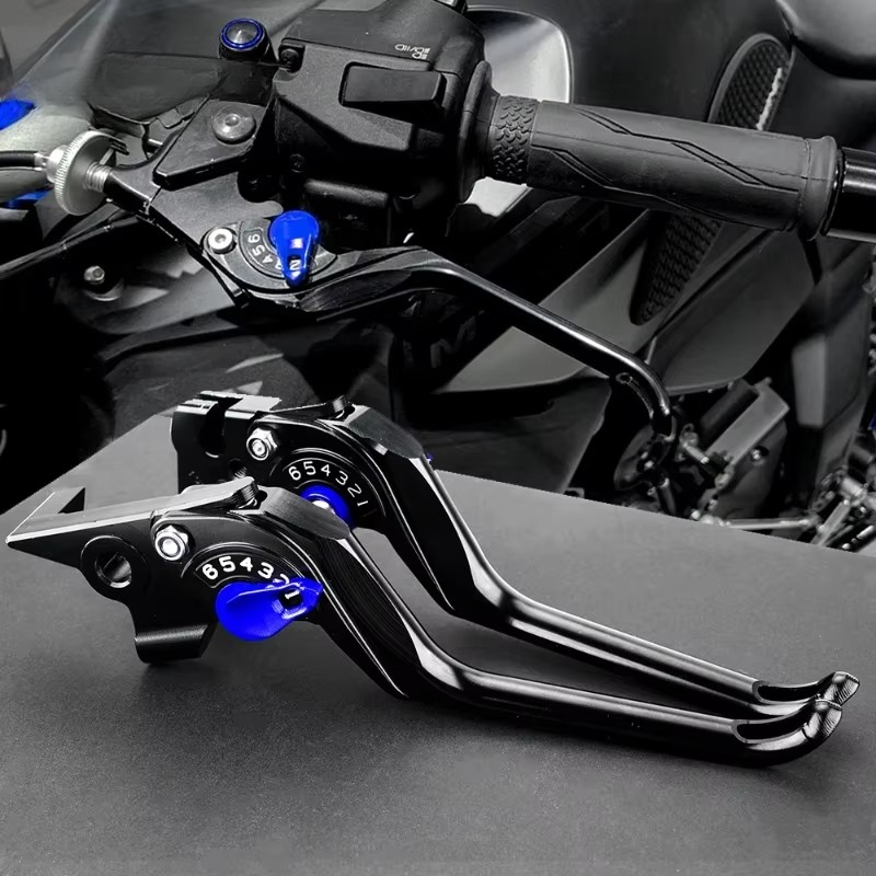 Cnc Aluminum Adjustable Brake Clutch Levers - Yamaha MT07 2025 2026 Tenere 700