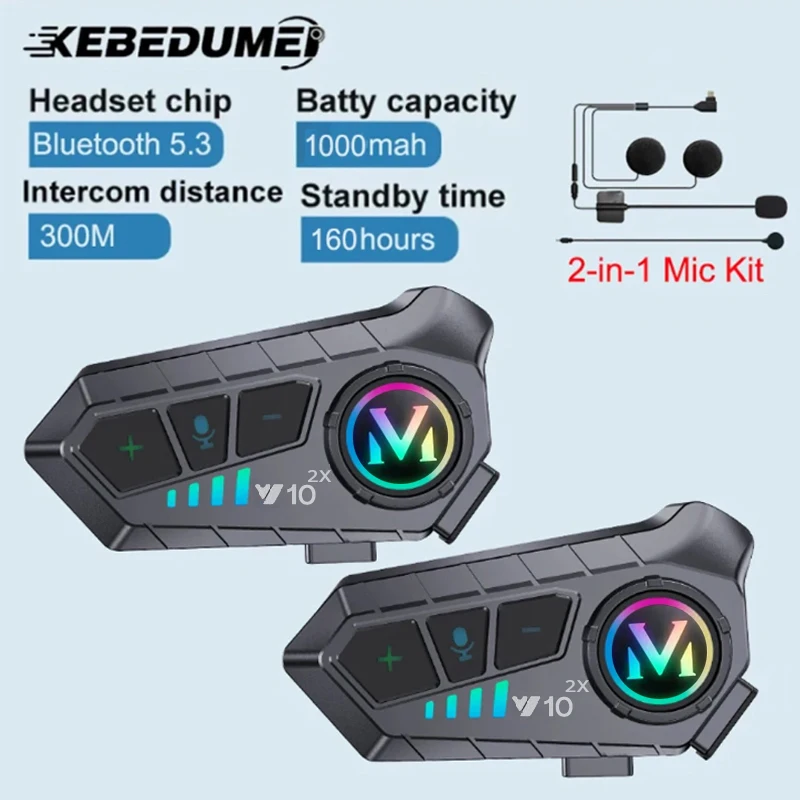 1/2x Motosiklet Interkom Kask  - Universal Motorcycle Helmet Intercom Headset incelemesi ve fiyatı