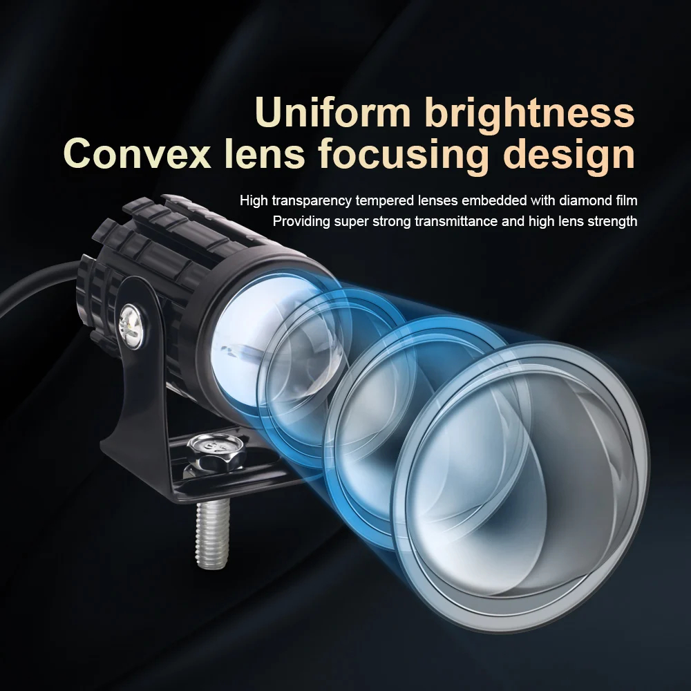 Evrensel motosiklet LED far Mi - Universal Motorcycle Led Headlight Projector incelemesi ve fiyatı