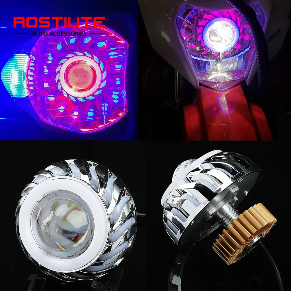 Yüksek/Düşük Işın Çift Melek G - Universal Motorcycle Led Headlight Projector incelemesi ve fiyatı
