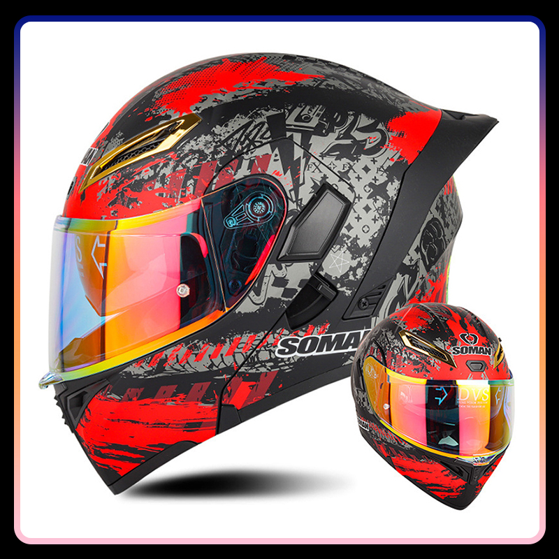 Dört Mevsim Evrensel Flip Up M - Dual Visor Motorcycle Racing Helmet incelemesi ve fiyatı