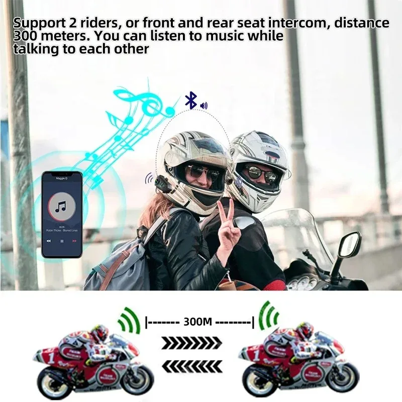1/2 adet Y10 2X motosiklet int - Universal Motorcycle Helmet Intercom Headset incelemesi ve fiyatı