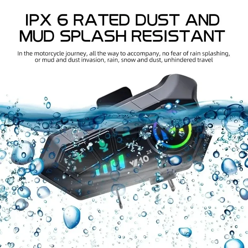 1/2 adet Y10 2X motosiklet int - Universal Motorcycle Helmet Intercom Headset incelemesi ve fiyatı