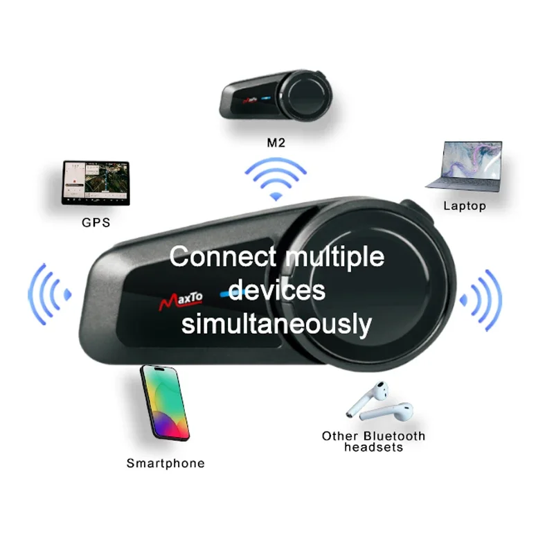 2 adet Maxto M2 motosiklet kas - Universal Motorcycle Helmet Intercom Headset incelemesi ve fiyatı