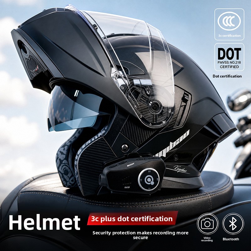 Kuqibao 3C Sertifikalı Motosik - Full Face Motorcycle Helmet With Bluetooth incelemesi ve fiyatı