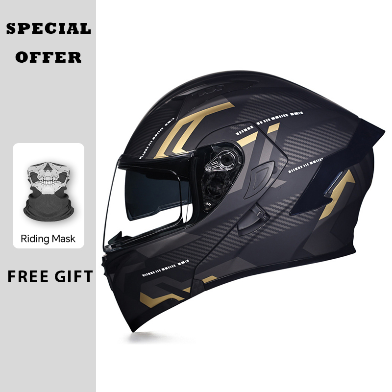 DOT Onaylı Motosiklet Açılır K - Dual Visor Motorcycle Racing Helmet incelemesi ve fiyatı
