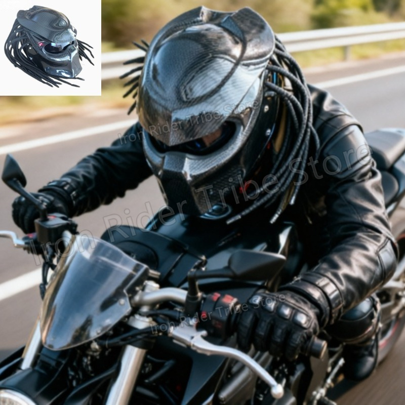 HOT Racing Predator Karbon Fib - Custom Predator Motorcycle Helmet incelemesi ve fiyatı