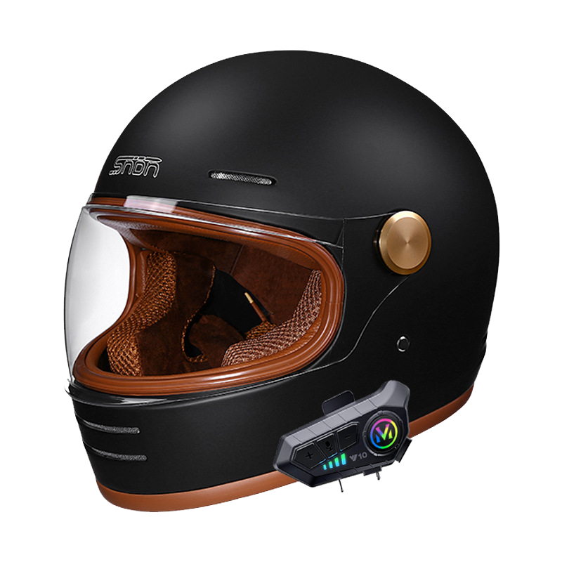 Bluetooth'lu Tam Yüz Retro Kas - Full Face Motorcycle Helmet With Bluetooth incelemesi ve fiyatı