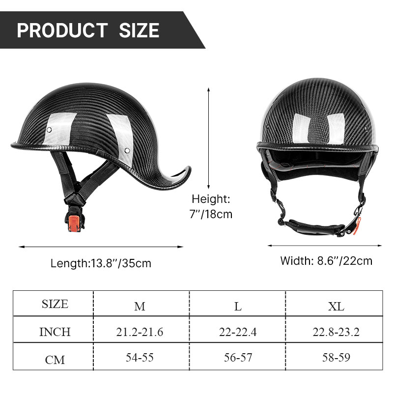 Premium Karbon Fiber Açık Yüz  - Carbon Fiber Lightweight Motorcycle Helmet incelemesi ve fiyatı