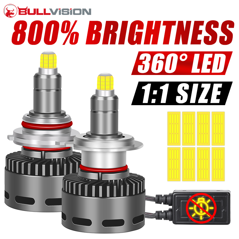 H11 H1 H7 LED 360 Canbus Araba - Universal Motorcycle Led Headlight Projector incelemesi ve fiyatı