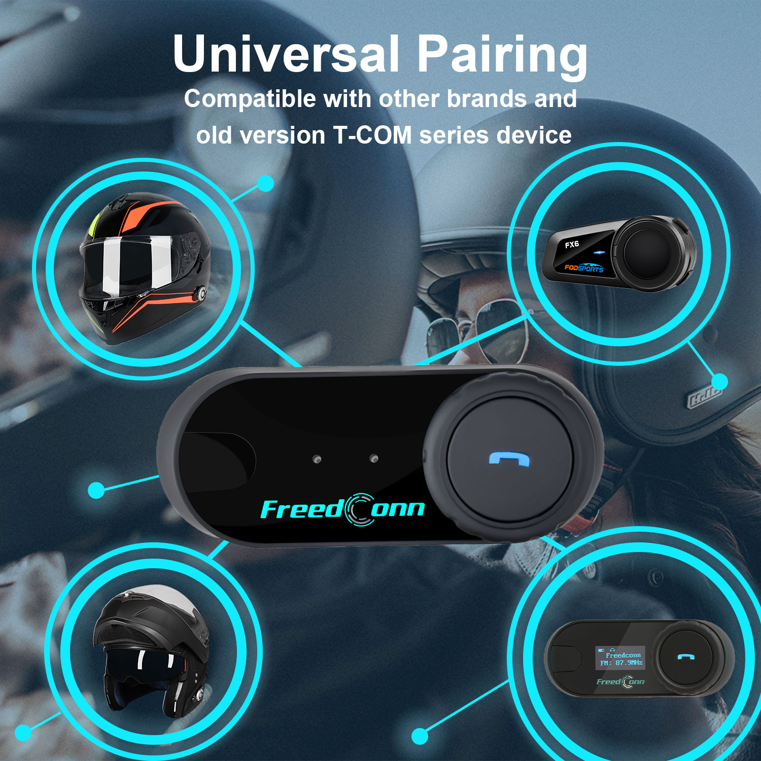 Freedconn T-COM VB Interkom Mo - Universal Motorcycle Helmet Intercom Headset incelemesi ve fiyatı
