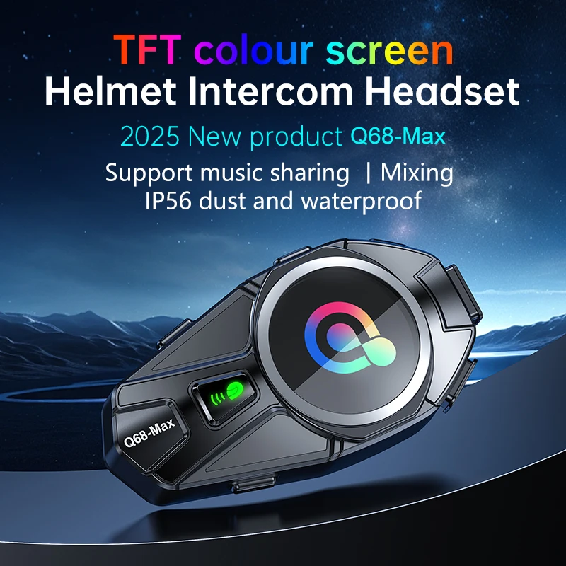 Q68-Max Motosiklet Kaskı Bluet - Universal Motorcycle Helmet Intercom Headset incelemesi ve fiyatı